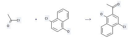 Ethanone,1-(4-chloro-1-hydroxy-2-naphthalenyl- can be obtained by 4-Chloro-[1]naphthol and Acetyl chloride